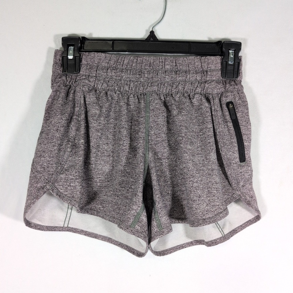 Lululemon Tracker Short V 4" Free Spirit Alpine Gray Women's Size 4